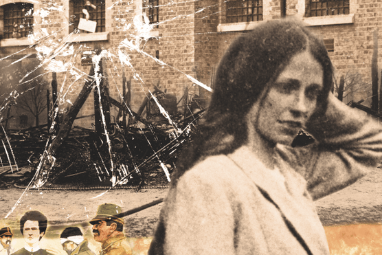 Lilian Lenton, collage by Rachel Dickens